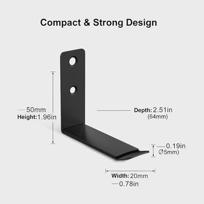 Heavyrain 2PCS Under Desk Headphone Hanger | Storage Hook Metal Desk Edge Hook Hanger with Clamp-On Design (Small) - size: Small