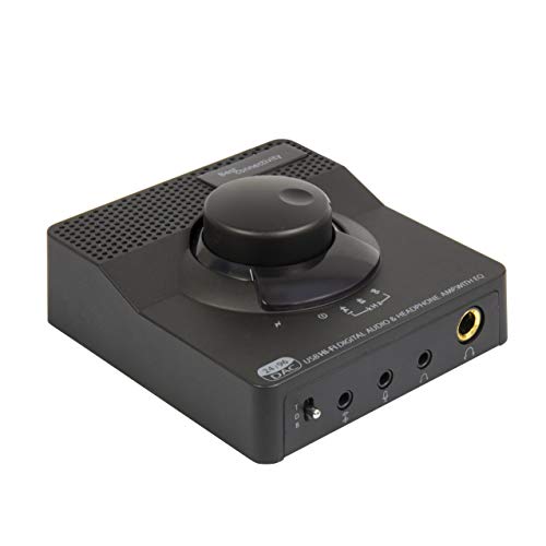 Syba Sonic 24bit 96KHz USB DAC Stereo Headphone Amplifier 2 Stage EQ Digital/Coaxial Output and RCA Output SD-DAC63116 - style: 24/96 DAC BLK