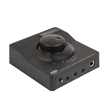 Syba Sonic 24bit 96KHz USB DAC Stereo Headphone Amplifier 2 Stage EQ Digital/Coaxial Output and RCA Output SD-DAC63116 - style: 24/96 DAC BLK