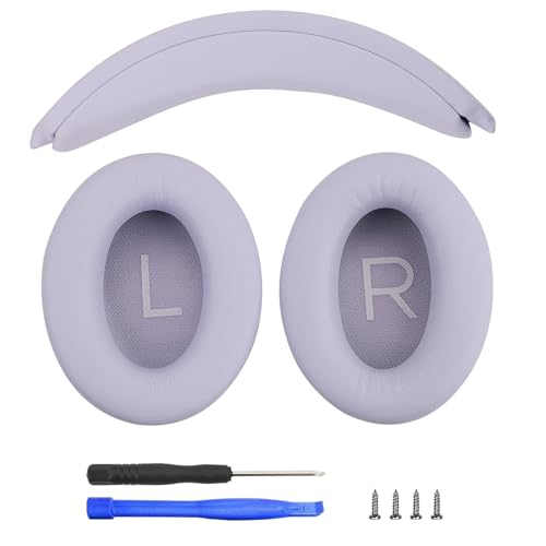 Ear Cushions and Headband Cushion Foam for Bose QuietComfort 35 45 (QC35 QC45) Headphones Accessories Easy to Install (Purple) - color: Purple