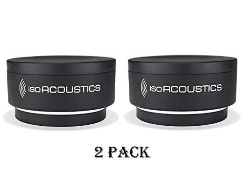 IsoAcoustics Iso-Puck Series Acoustic Isolators (Iso-Puck, 20 lbs max/Unit, 2-Pack) - size: Iso-Puck, 2 Pack