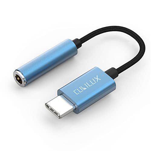 USB C Headphone Adapter [96KHz/24-bit DAC] Type C to 3.5mm Audio Dongle Compatible with Moto Razr 2025/2024, 25, Moto S50, Edge 70/60/50/40, Galaxy S25/S24, Pixel 10/9/8/7/6 Pro 9a/8a/7a/6a - color: Blue