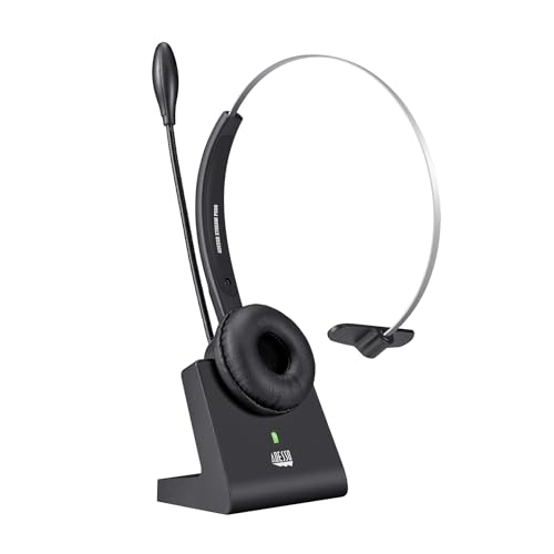 Adesso Xtream P300 Bluetooth Single Ear Headset with Charging Dock