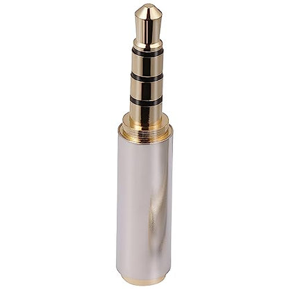 3.5mm Male to 2.5mm Female Stereo Audio Headphone Jack Adapter Converter, Gold Plated - style: 3.5mm Male to 2.5mm Female