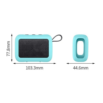 for JBL Go 5 Waterproof Bluetooth Speaker Silicone Cover Case, Silicone Case Compatible with JBL GO 5 Bluetooth Speaker Shockproof Protective Cover，Portable Silicone Travel Case, Protective Skin Case - color: pink