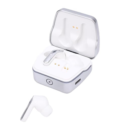 Low Latency Wireless Earbuds Dual Connection for Gaming Console Laptop Tablet IPX5 Water Proof Earphones (2.4GHz Adapter Included) (White) - color: White