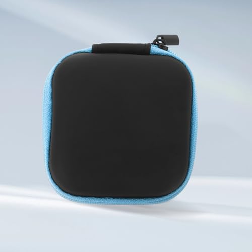 Toddmomy Portable EVA Earbuds Case with Zipper Water-Resistant Electronic Accessories Organizer Bag for Earphones Storage Pouch Compact Travel Holder for Headphones and Cables