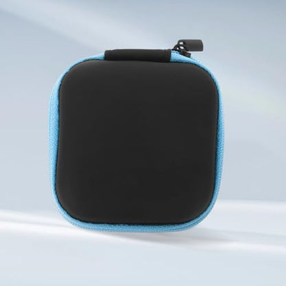 Toddmomy Portable EVA Earbuds Case with Zipper Water-Resistant Electronic Accessories Organizer Bag for Earphones Storage Pouch Compact Travel Holder for Headphones and Cables