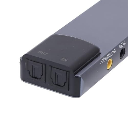 External USB Sound Card, CM6206LX Smart Noise Reduction Chip, Support 5.1 7.1, USB Sound Card Adapter for TV, Speaker, HTPC Home Theater