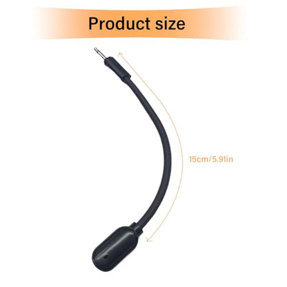 Gaming Boom Microphone Replacement for Headsets with Noise Cancellation Detachable 2.5mm Game Boom Mic, Shown