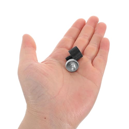 Ciieeo 6pcs Microphone Mount Adapter Screw Set, Metal Threaded Mic Stand Converters for Desk and Tripod Use, Compatible with 1/4" to 3/8" Male/Female Threads, Microphone and Recording