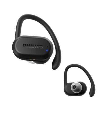 Philips A7306 True Wireless Sports Headphones with Detachable Ear Hooks, Heart-Rate Monitor, UV Cleaning Charging case, Awareness Mode, Waterproof, TAA7306BK | Detachable Ear Hooks, Heart-Rate Monitor, UV Cleaning Charging case, Awareness Mode, TAA7306BK,