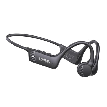LOBKIN Bone Conduction Headphones Bluetooth 6.0 - Open Ear Headphones for Sports, IPX7 Waterproof Wireless Earphones, 25g Ultra-Light & Secure Fit, 10H Battery, for Running, Cycling, Workout