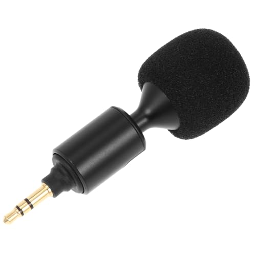 Bendable Live Streaming Microphone with 3.5mm Plug, Stereo PC and Laptop Recording Mic for Mobile Phones and Tablets, Compact Desktop Audio Accessory for Online Broadcasts