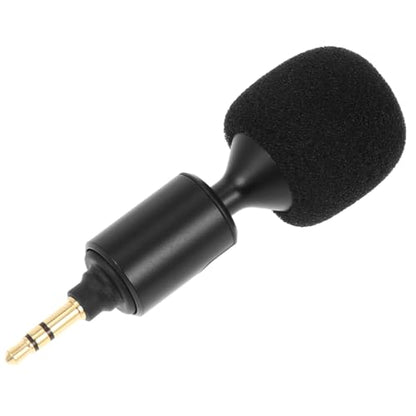 Bendable Live Streaming Microphone with 3.5mm Plug, Stereo PC and Laptop Recording Mic for Mobile Phones and Tablets, Compact Desktop Audio Accessory for Online Broadcasts