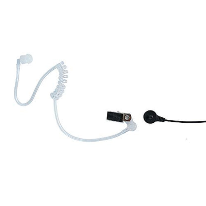 Tube Earpiece Compatible with Baofeng UV-5R | 1-Pack, K1 2-pin, acoustic tube, inline PTT mic; Compatible with UV-5R BF-888S H-777 RT21 TK-2402