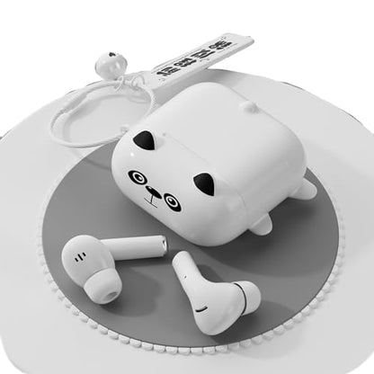 Xmenha True Wireless Cute Kawaii Headphones for Girls - Small Mini Tiny Earbuds for Kids - Noise Cancelling Earphones - TWS Wireless Earbuds for iPhone Android - color: White