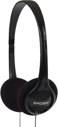 Koss KPH7 Lightweight Portable Headphone, Black (Pack of 6) - size: One Size (Pack of 6)
