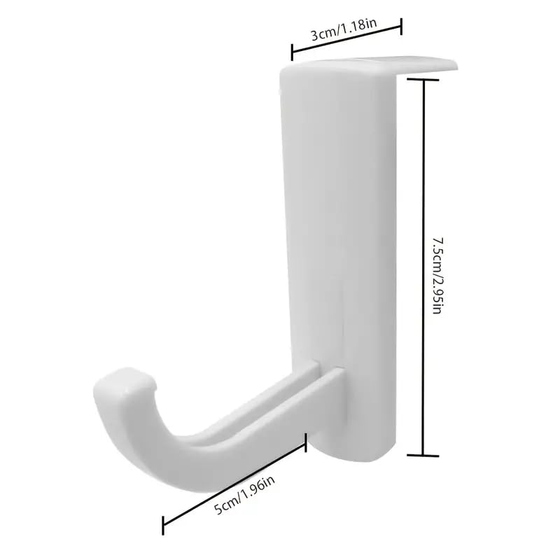 Generic 1pcs Headphone Hanger Holder, Wall Mount, Earphones, White - color: White