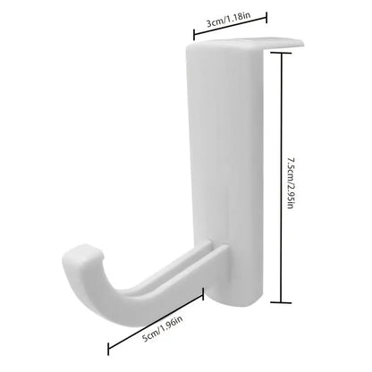 Generic 1pcs Headphone Hanger Holder, Wall Mount, Earphones, White - color: White