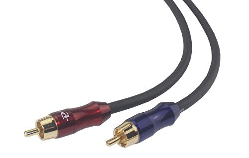 VKheroKV RCA Stereo Plug Male to Dual RCA Plug Male Audio Splitter Cable - Gold Plated / 4n OFC Pure Copper Wire (1.5FT(50CM))
