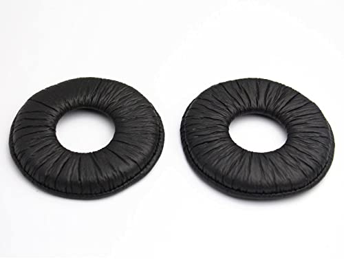 MDR-ZX100 Earpads Replacement Protein Wrinkle PU 70mm Ear Pads Cushions Cover Repair Parts Compatible with Sony MDR-ZX310 ZX330BT MDR-ZX110 ZX330 ZX300 ZX600 V150 V300 Headphones (Black) - color: Black