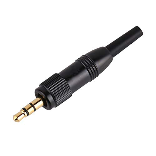 3.5mm (1/8 Inch) TRS Male Screw Lock Stereo DIY Connector Audio Adapter Compatible with Sennheiser Sony Saramoinc BOYA Comica Lavalier Microphone（3mm） - size: 3mm