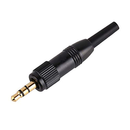 3.5mm (1/8 Inch) TRS Male Screw Lock Stereo DIY Connector Audio Adapter Compatible with Sennheiser Sony Saramoinc BOYA Comica Lavalier Microphone（3mm） - size: 3mm