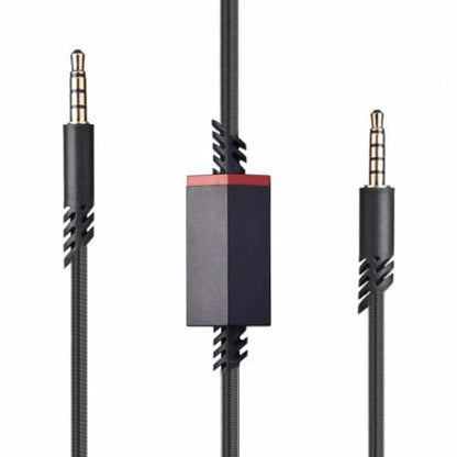 Astro A40 TR Gaming Headsets Cable, Replacement Audio Cable Cord 3.5mm Braided Detachable with Inline Mic Mute Switch Compatible with Astro A10 A40 TR Gaming Headsets (200cm/Black)