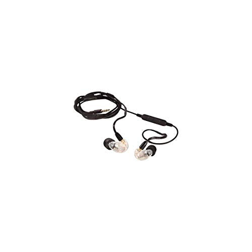 Shure SE215 Wired Sound Isolating Earbuds, Clear Sound, Single Driver, Secure in-Ear Fit, Detachable Cable, Durable Quality, Compatible with Apple & Android Devices - Clear - style: Gen 2