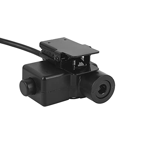 U94 PTT System Adapter Headset Adaptor Compatible with Hytera HYT pd602i pd682i pd662i hp602 hp682 bd519 bd6302 pd680 x1p x1e (Military NATO US Wiring,Wired,Black)
