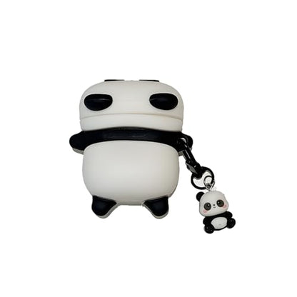 Wireless Charging Earphone Case Compatible with Airpods Pro/Pro2, Cute Animal Lying Panda Design Soft Silicone Full Body Protective Skin Cover, Kids Girls Women Cartoon Earbuds Accessories - color: Lying Panda, size: Airpods Pro/Pro2