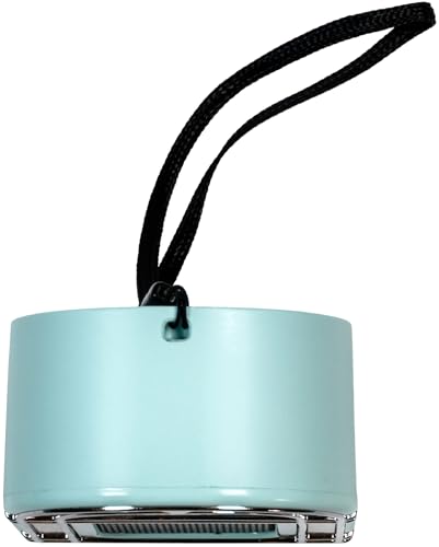 Crosley CR3046A-AB Mini Jukebox Portable Bluetooth Speaker, Aqua Blue | Bluetooth In, 5 Color-Changing Light Modes, LED Lights Sync with Music, Rechargeable Lithium-Ion Battery - color: Aqua Blue