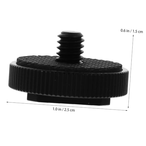 3pcs Cold Shoe Mount Adapter Set Threaded Screw for Cameras Tripods and Microphones Metal Bracket Professional Structure