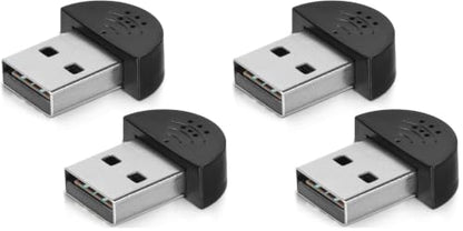 KISEER 2 Pcs USB 2.0 Mini Microphone, Laptop/Desktop PC Plug and Play for Skype, MSN, Yahoo Recording, YouTube, Google Voice Search and Games (Pack of 2) - size: 1.0*0.2 inch (Pack of 2)