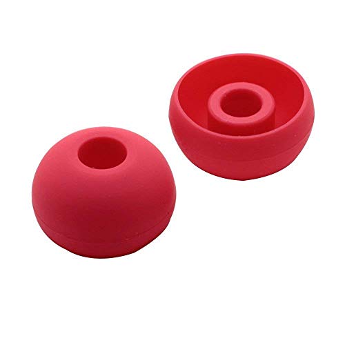 Replacement Silicone Earbuds Ear Tips Eargels Buds Set Compatible with Beats Powerbeats 3 Powerbeats 2 Wireless in-Ear Earphones (4 Pairs/Psychedelic Red) - color: Psychedelic Red