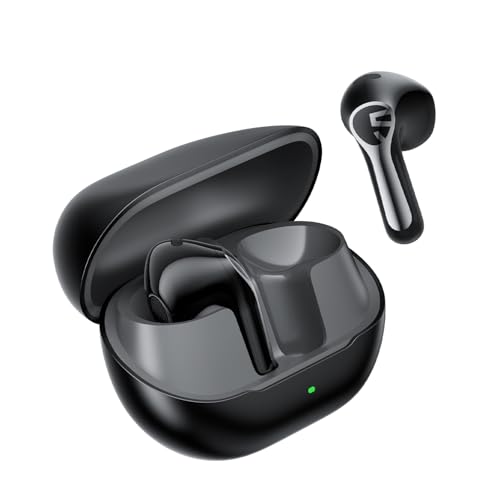 SoundPEATS Air6 HS LDAC Hi-Res Wireless Earbuds, Bluetooth 6.0, 13mm Driver | LDAC Hi-Res Audio Certified, 13mm Triple-Magnet Driver, 2MIC ENC, IPX5 Waterproof, Dynamic EQ, 45H, Bio-Composite Diaphragm - color: Black