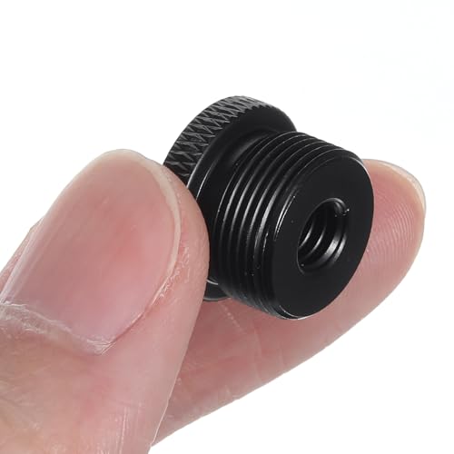 4 Pcs Microphone Accessories Mic Stand Adapter 1/4 Female to 5/8 Male Screw Adapter Thread Tripod Screw Mic Foot Thread for Microphone Stand Mount to Camera Tripod