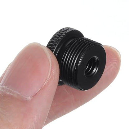 4 Pcs Microphone Accessories Mic Stand Adapter 1/4 Female to 5/8 Male Screw Adapter Thread Tripod Screw Mic Foot Thread for Microphone Stand Mount to Camera Tripod