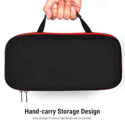 Wireless Microphone Case Shockproof Handheld Mic Travel Bag for Receivers Adapters Cable Batteries Hold 4 Microphones