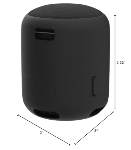 Sony SRS-XB12 Mini Bluetooth Speaker Loud Extra Bass Portable Wireless Speaker with Bluetooth -Loud Audio for Phone Calls- Small Waterproof and Dustproof Travel Music Speakers Black SRS-XB12/B