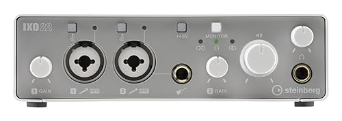 Steinberg IXO22 2x2 USB 2.0 24-Bit/192kHz Audio Interface With Cubase AI, Cubasis LE and Steinberg Plus Software - color: White, style: IXO22