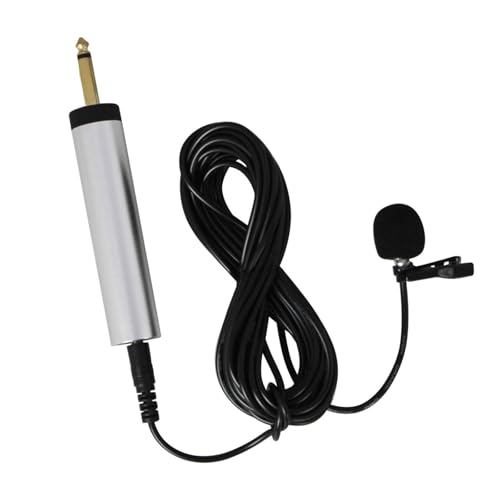 Lavalier Lapel Microphone Portable Wire Musical Instrument Mic Pickup Microphone for Trumpet Violin Banjo Portable Wire Musical Mic