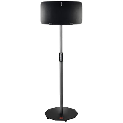 Dual Orientation Floor Stand for Sonos Five | Vertical or Horizontal Speaker Mount | Height Adjustable (25.6” - 40.2”) | Heavy Duty 6mm Steel, 44lb Load Capacity