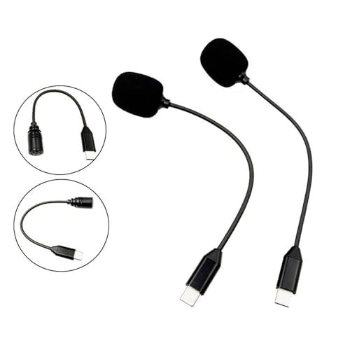 USB C Microphone, Mac mini M4 Microphone, 360-degree Adjustable gooseneck Design, Plug-and-Play Compatible with MacBook Pro/Air, Desktop Computer Type C Boom MIC
