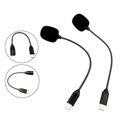 USB C Microphone, Mac mini M4 Microphone, 360-degree Adjustable gooseneck Design, Plug-and-Play Compatible with MacBook Pro/Air, Desktop Computer Type C Boom MIC