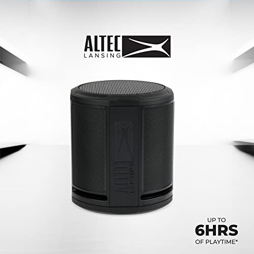 Altec Lansing HydraMicro - Waterproof Bluetooth Speaker, Lightweight & Portable Speaker for Travel & Outdoor Use, Black - color: Black, style: HydraMicro