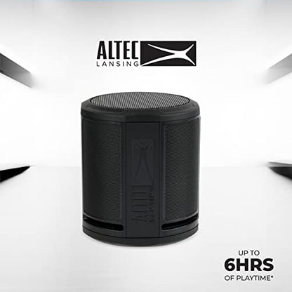 Altec Lansing HydraMicro - Waterproof Bluetooth Speaker, Lightweight & Portable Speaker for Travel & Outdoor Use, Black - color: Black, style: HydraMicro