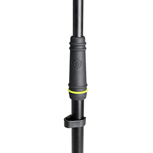 Gravity MS 2322 B Microphone Stand with Round Base and 2-Point Adjustment Telescoping Boom (GMS2322B) - style: Round Base and 2-Point Adjustment Telescoping Boom