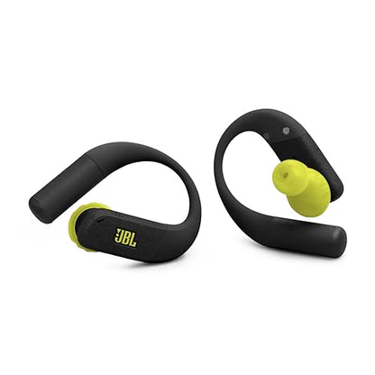 JBL Endurance Peak 4 - Cancelling Sport Earbuds - Black | Adaptive Noise Cancelling with Smart Ambient, IP68 water and dust proof, Secure fit with TwistLock design - color: Black/Lime